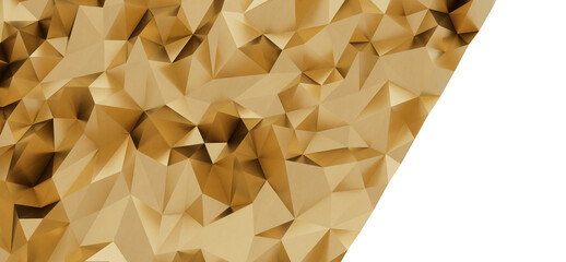 Luxury golden triangle pattern. Modern geometric background ideal for presentations, websites, and...