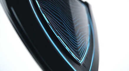 Close-up of a futuristic shield
