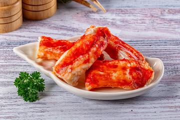 Natural wild crab meat leg