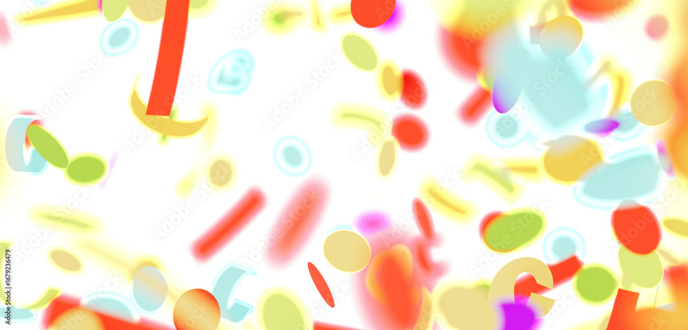 Poster vibrant and playful abstract background with colorful shapes. perfect for websites, presentations, a