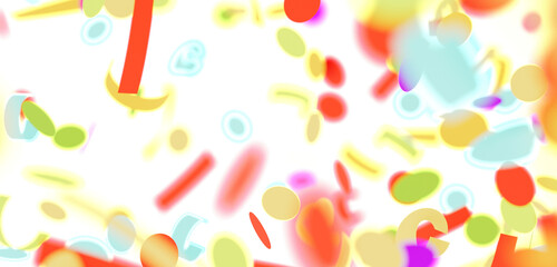 Vibrant and playful abstract background with colorful shapes. Perfect for websites, presentations, and more.