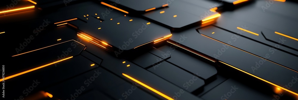 Poster digital maze: a dynamic 3d render showcases an intricate, futuristic network of interconnected digit