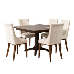 wooden chairs and table