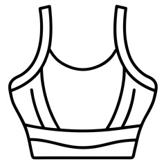 Crop top line art illustration