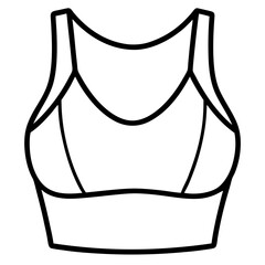 Crop top line art illustration