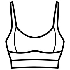 Crop top line art illustration