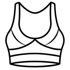 Crop top line art illustration