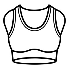 Crop top line art illustration