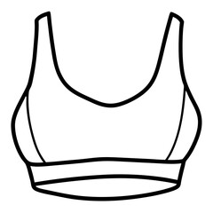 Crop top line art illustration