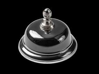 Black Service Bell with Chrome Rim