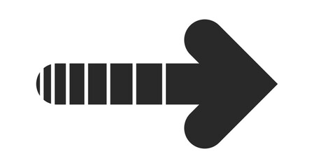 Black gradient arrow indicating right