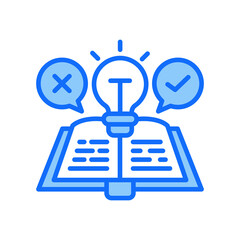 Feasibility Studies blue color icon