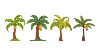 banana tree vector illustration