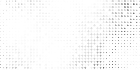 Halftone gradient. Dotted gradient, smooth dots spraying and halftones dot background seamless horizontal geometric pattern vector template set modern circle background dotted