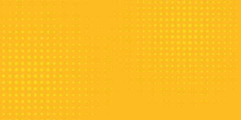 Halftone Background Staggered dots mYellow abstract background with light of sunburst. yellow starburst with halftone. sun ray retro background template set modern circle background dotted