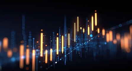 Abstract digital graphic of data streams