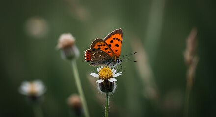 Obraz premium Butterfly on a Flower.