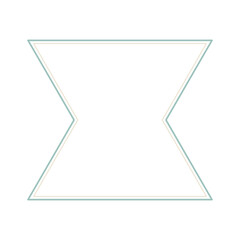 瓶のような不思議な形のフレーム素材イラスト