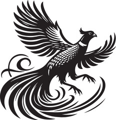 Obraz premium Mystical Witchcraft Emblem Featuring a Hat, Bottles, and Starry Elements within a Circle Design