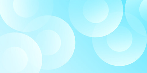 Abstract banner background, pastel colorful, Light Blue gradations. Circle effect style modern abstract design
