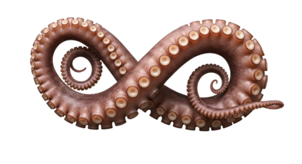 Infinity Symbol Made of Octopus Tentacle
