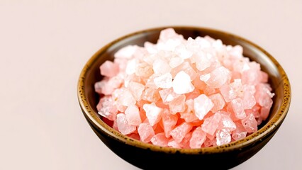 Pink Himalayan Salt in Bowl