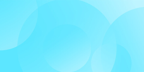 Vector banner background, pastel colorful, Light Blue gradations. Circle effect style geometric, abstract background texture