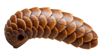 Pangolin scales closeup brown animal