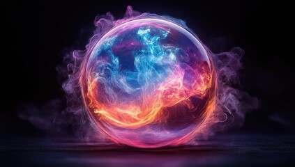 plasma ball in the dark