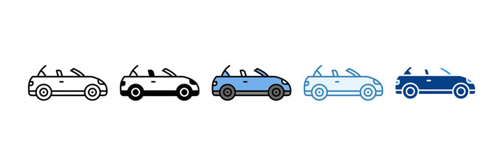 Convertible  Icon Set Multiple Style Collection