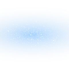 Bright stardust particles in christmas blue design.