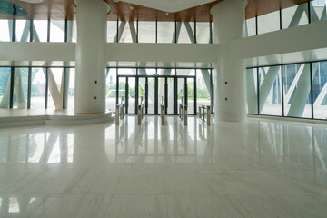 Entrance hall of office building