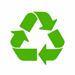 Obraz premium Recycling symbol logo green
