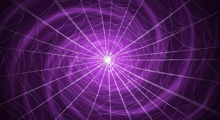 Purple web design, radiating from center, swirling background texture, Halloween, gothic, mystical, mysterious theme, background image