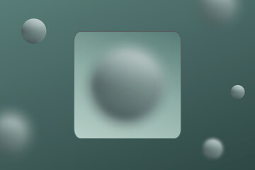 Minimalist empty space with glass morphism elements, ideal for presentations. Eps 10