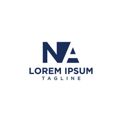 Fototapeta premium NA negative space logo design