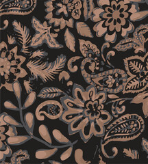 paisley textile pattern design, texture,paisley textile pattern design, Magical Traditional Paisley Seamless Pattern, paisley, vector,all over pattern,