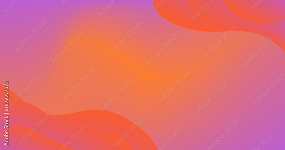 Aufkleber red orange gradient abstract background with fluid shape different shades and thickness copy space p
