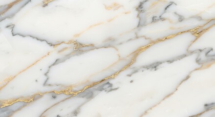 Elegant white marble texture with gold accents for a luxurious background