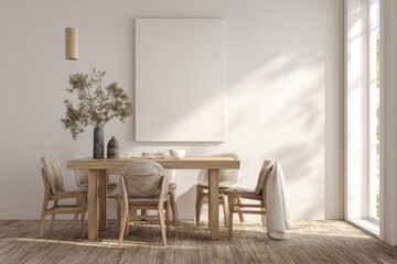 Modern dining room interior
