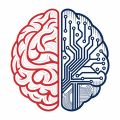 Featuring Create Bold Stroke Brain With Circuit Board Connec Dynamic Creative Visual