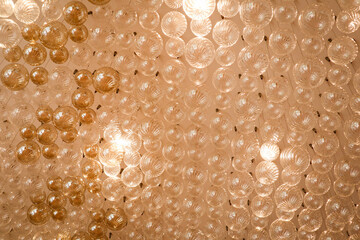 A unique modern warm light ceiling lamp shape