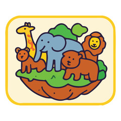 Modern World Wildlife Day illustration