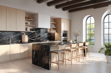 Modern kitchen with island