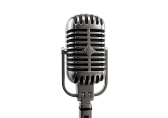 Vintage Microphone: Retro Broadcasting Equipment