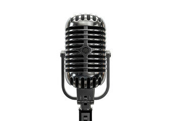 Fototapeta premium Vintage Microphone: Classic Recording Equipment