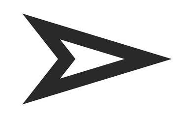 Geometric computer mouse click cursor