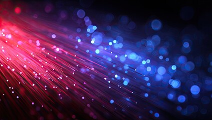 Abstract fiber optic light display