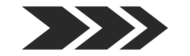 Stylized arrow with chevron pattern