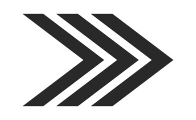 Right arrow moving dynamic symbol